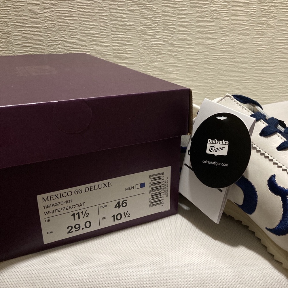 itsuka Tiger MEXICO 66 DELUXE NIPPON MADE A White Peacoat Shoes